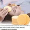 100pzs Esponja Facial Comprimida Para Limpieza Y Exfoliación