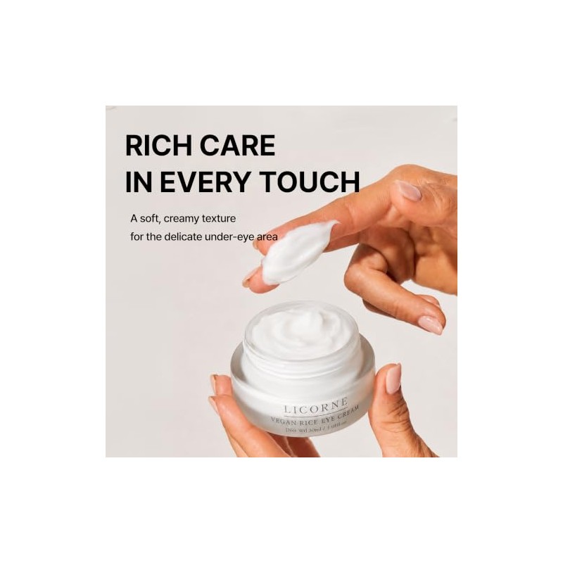 Licorne Crema Vegano Contorno Ojos Ojeras Bolsas Piel Delicada Arroz