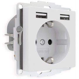 2USB Steckdose inCharge Pro55 reinwei matt