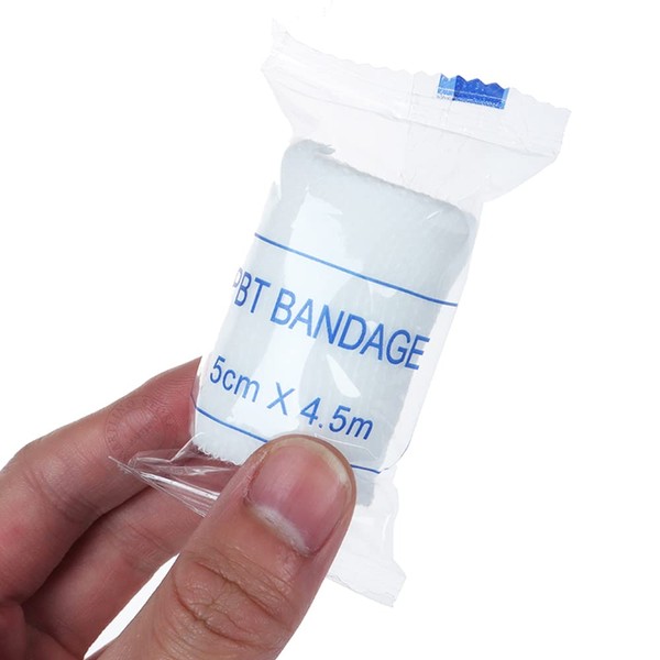 Gauze Bandage Rolls 4.5m Conforming Bandage Wound Dressings Bandages & Dressings Gauze Bandage Medical Tape Sterile Gauze Pads First Aid Bandage Strips (5cm)