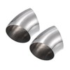 A ABSOPRO 2pcs OD 3 Inch 45 Degree SS304 Stainless