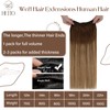 Hetto Weft Hair Extensions Blonde Sew in Hair Extensions Human