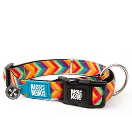 Max & Molly Gotcha! Dog Collar with Smart ID, Padded Neoprene Collar with Design for Very Small Dogs, Waterproof, Comfortable, Adjustable, Summertime, XS