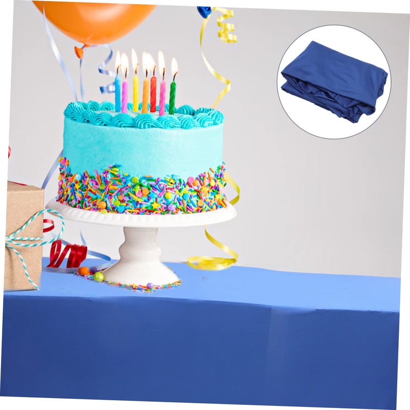 BIUDECO Elastic Tablecloth for 6ft Folding Tables Stretchy Rectangle Party