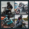Motorcycle Bluetooth Modular Helmet, DOT Approved Dual Visor Full Face