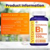 π Vitamin B1 Thiamine 500mg - Supports Energy Metabolism, Nervous