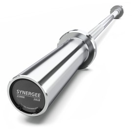 Synergee 4-Foot Barbell with 2” Sleeves. Rated 500lbs for Weightlifting. Available in Chrome.