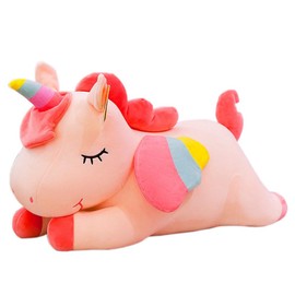 FeiWen Unicorn Stuffed Animal Plush Toy Unicorn Gifts for Girls Gift for Kids Birthday Party Home Décor(15.74in/40cm) (Pink 40cm)