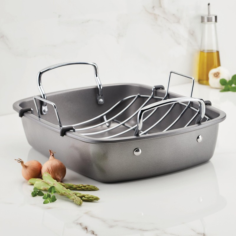 Circulon Nonstick Roasting Pan / Roaster with Rack - 17
