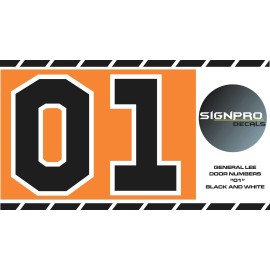 SignPro 2x Big Dukes of Hazzard General Lee 01Decal sticker Truck Car Door Decals 12 in