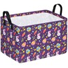 HUAYEE Rectangle Easter Basket Storage Bin Eggs Gift Basket Laundry