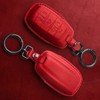 Tukellen for Dodge Key Fob Cover Genuine Leather Key Case