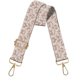 BHAHB Purse Strap Crossbody Shoulder Straps 1.5 inch Wide Replacement Adjustable for Women Girls Bag Aesthetic Cute (L11-White Butterfly)