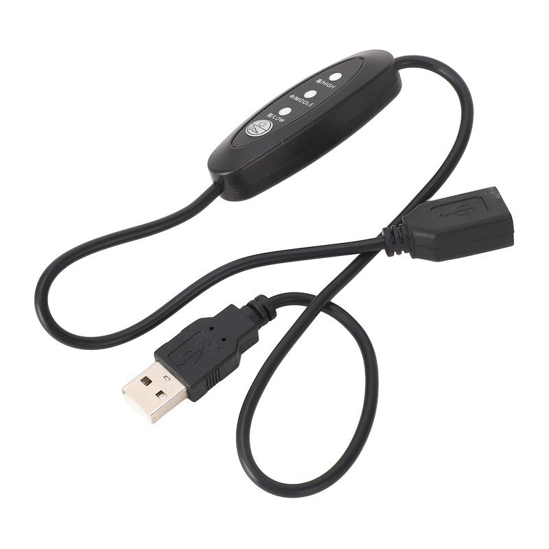 USB5V Thermostat Extension Cord Male in Female Out Flexible PVC