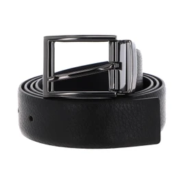 VALENTINO Bairone Classic Belt W95 Nero/Blue - Can be Shortened, Nero / Blu