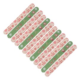 ABOOFAN 36pcs Christmas Nail Files for Manicure and Nail Art Holiday-Themed Grit Tools for Natural and False Lightweight and Portable for Travel Use