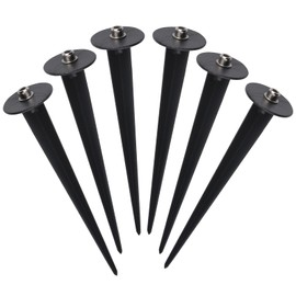 MOROBOR Light Stakes, 6pcs Aluminum Ground Spike Stake Replacement Stakes Solar Light Stakes for Walkway Patio Path Lawn Garden Yard Christmas Festival Lights
