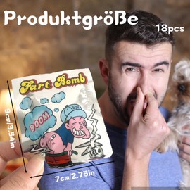 Pack of 18 Stink Bombs, Stink Bomb Fart Bomb for Parties and Events That Ensure a Fun Factor and Suitable for a Variety of Occasions