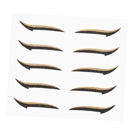 IWOWHERO Party Eye Makeup Glitter Stickers Eyelash Line Strip Stickers for Women Stage Performance