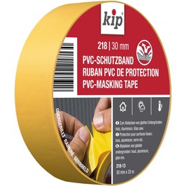 Kip PVC-Schutzband Profi Abklebeband für Maler und Lackierarbeiten, 30 mm x 33 m, Gelb