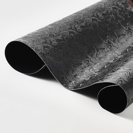 AuMoHall Black Cloud Pattern Forged Carbon Car Vinyl Wrap Matte Black Simulated Forged Carbon Fiber Satin Finish Car Body Film for Vehicle Interior Exterior Decoration, 59.84" x 11.81"