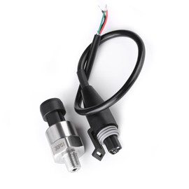 1pc 1/8NPT Thread Stainless Pressure Transducer, Pressure Sensor Steel Pressure Transducer Voltage Sender Sensor for Oil Fuel Air Water (30PSI)