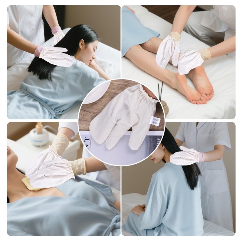 1pcs Massage Gloves, Mulberry Raw Silk Exfoliating Bath Shower Gloves