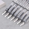erofa Transparent Parallel Calligraphy Fountain Pen Set with Duckbill Clip,7