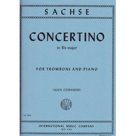 ザクセ: 小協奏曲 変ロ長調/インターナショナル・ミュージック社/トロンボーンとピアノ