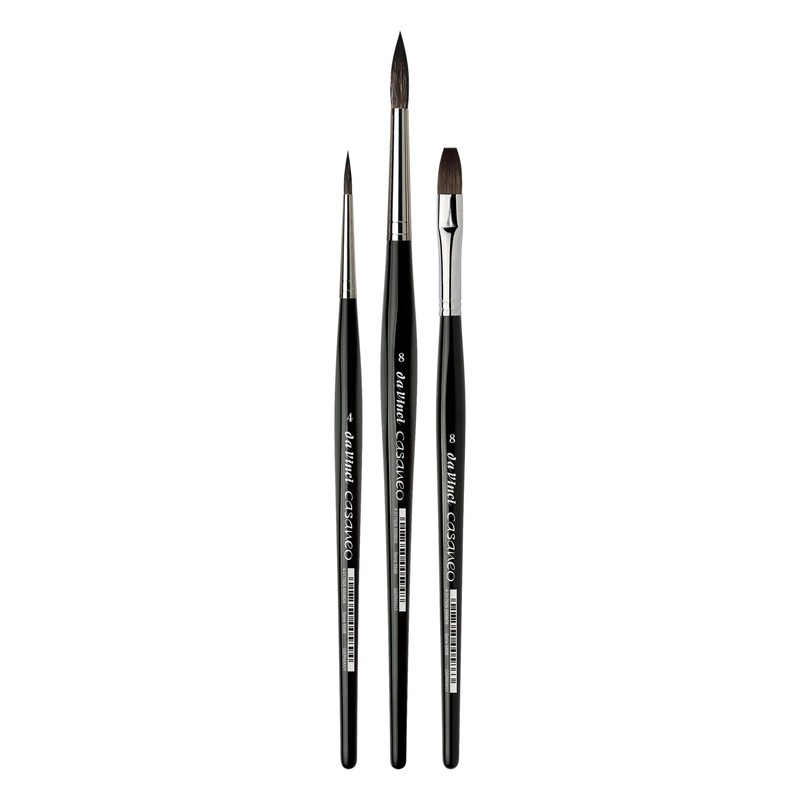 Da Vinci 5386 Series Water Colour Painting Brush Set, Bristle,