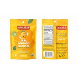 Mango Deshidratado Orgánico I USDA Organic I Sin Azúcar Añadida I Snack Saludable I 5 Paquetes