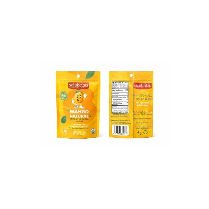 Mango Deshidratado Orgánico I USDA Organic I Sin Azúcar Añadida