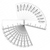 Guapa Eyebrow Ruler Stencils， Mapping Brow Tools Microblading Stickers Permanmemt