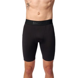 Snocks Men's Compression Shorts Made of Recycled Polyamide - Super Breathable and Comfortable, Comfortable Flat Seams, No Scratching Label - Sizes S to XXL, 1 x black.