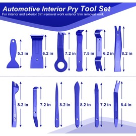 Doaho 238Pcs Trim Removal Tool,Fastener Remover Plastic Pry Tool Kit,Adhesive Cable Clips Auto Push Pin Bumper Retainer Clip Set with Storage Bag for Panel,Radio,Stereo,Audio,Dash, Window