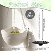 Bvrbaory 8 Pack Hanging Planter Pots,Self-Watering Flower Pot with Water