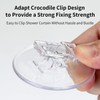 4 Pack Shower Curtain Clips, Shower Windproof Splash Guard -