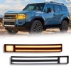 PGTOPONE Switchback White/Amber LED Front Bumper Fog Light DRL/Turn Signal
