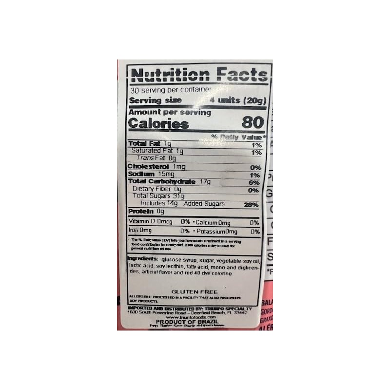 7 Belo Iogurte de Morango Bala Arcor - 500g/1.1lb -