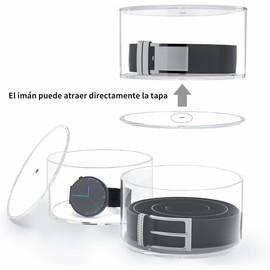 NIUBEE - Organizador de cinturón, acrílico de 5 capas, soporte de almacenamiento y exhibición para accesorios como joyas, relojes, pulseras