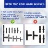 128 Pcs Vacuum Connector Assortment – Plastic Hose Joiner Tee
