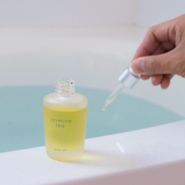 Life Tree Jasmine Tea Bath Oil, 1.0 fl oz (30 ml), Aroma, Natural Herbs, Jasmine, Marika Maritsuka, Bath Salt, Bath, Hot Bath