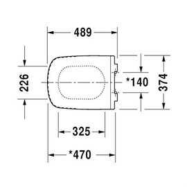 Duravit 0060590000 Durastyle Seat and Cover