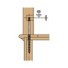 LJ-3070-P: Threadlock Newel Post Fastener with 1 1/2" Reversible Wood