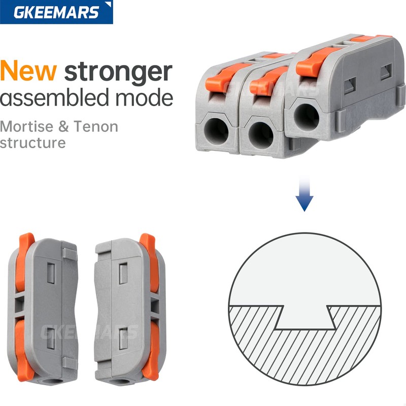 GKEEMARS 20 Pcs Mini Lever Wire, 1 Conductor Compact Wire