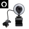 Webcam Full HD Computer Live Recording Touch Dimming Camera with
