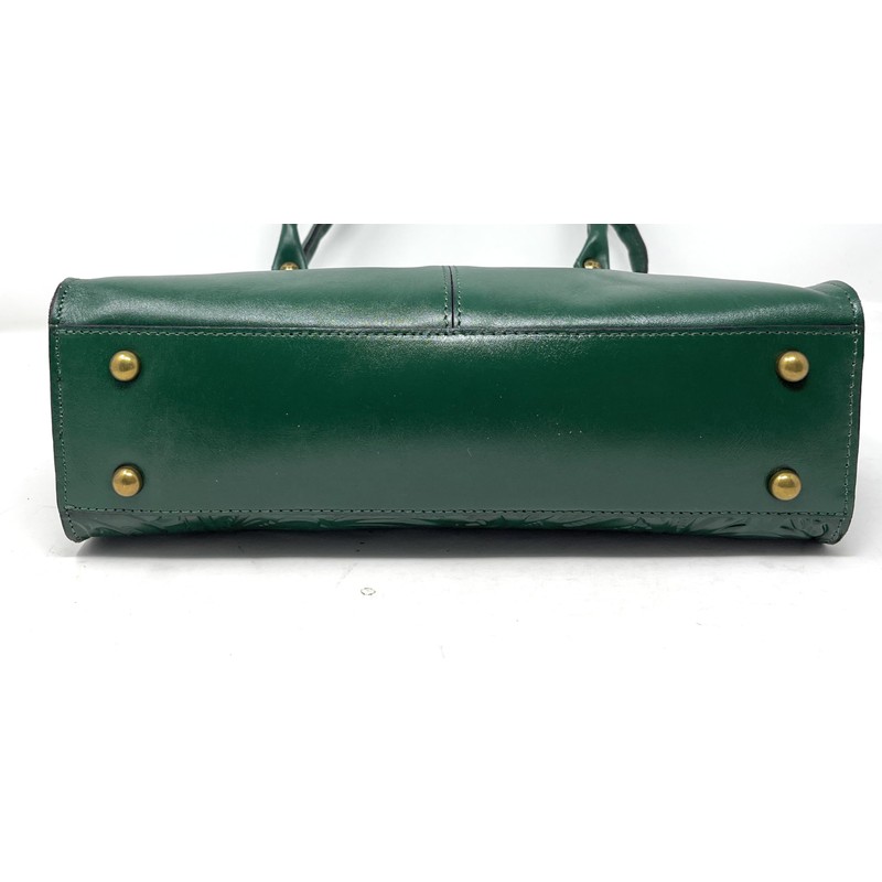 Patricia Nash Rienzo Leather Satchel, Soft Green