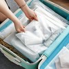 LEO Design 50X Clear Zip Lock Clothes Bags seal, Travel