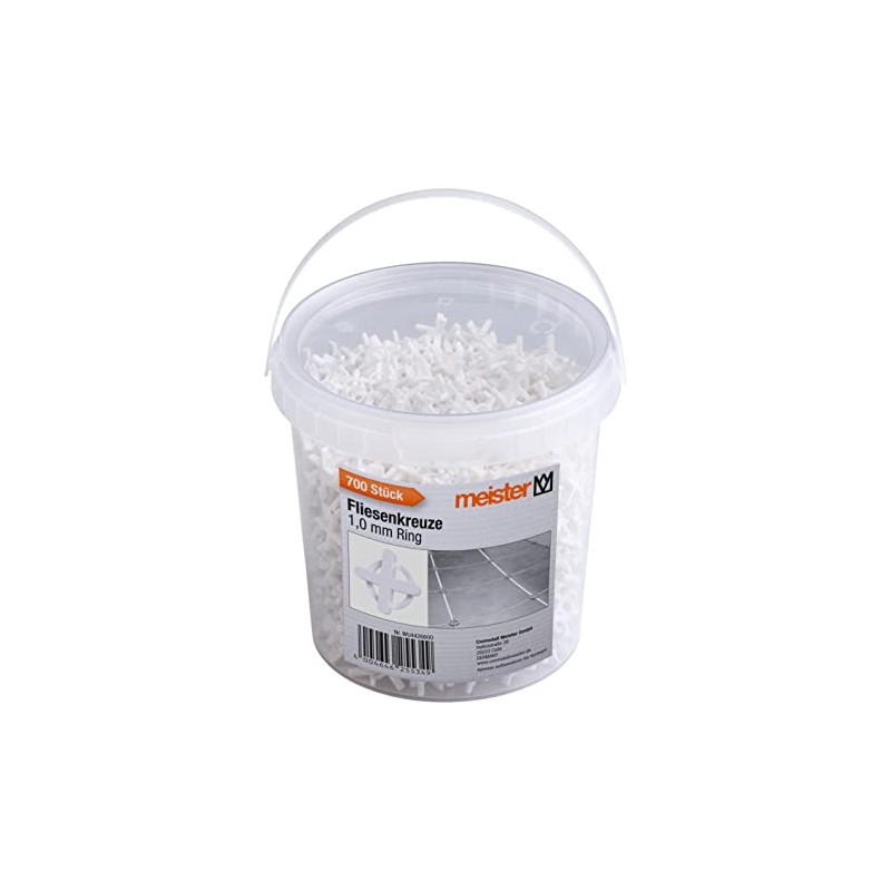 Meister Tile Spacers 1.0 mm - Practical Set of 700