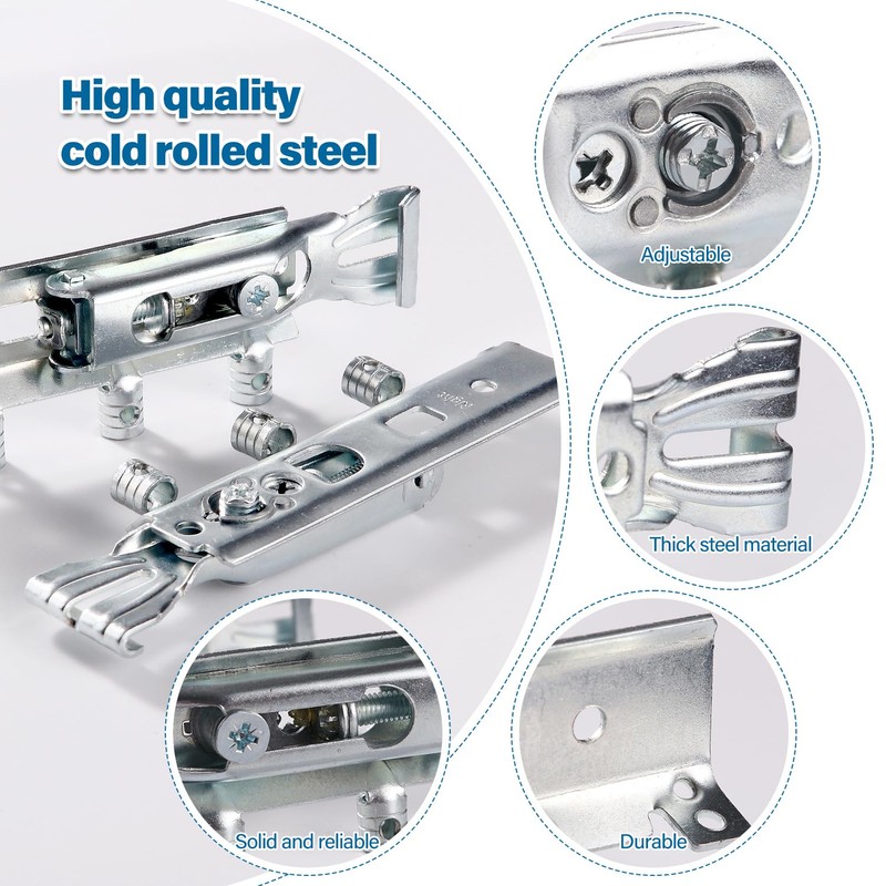VooGenzek 2 PCS Concealed Cabinet Hanger, Concealed Hanging Bracket Kitchen,
